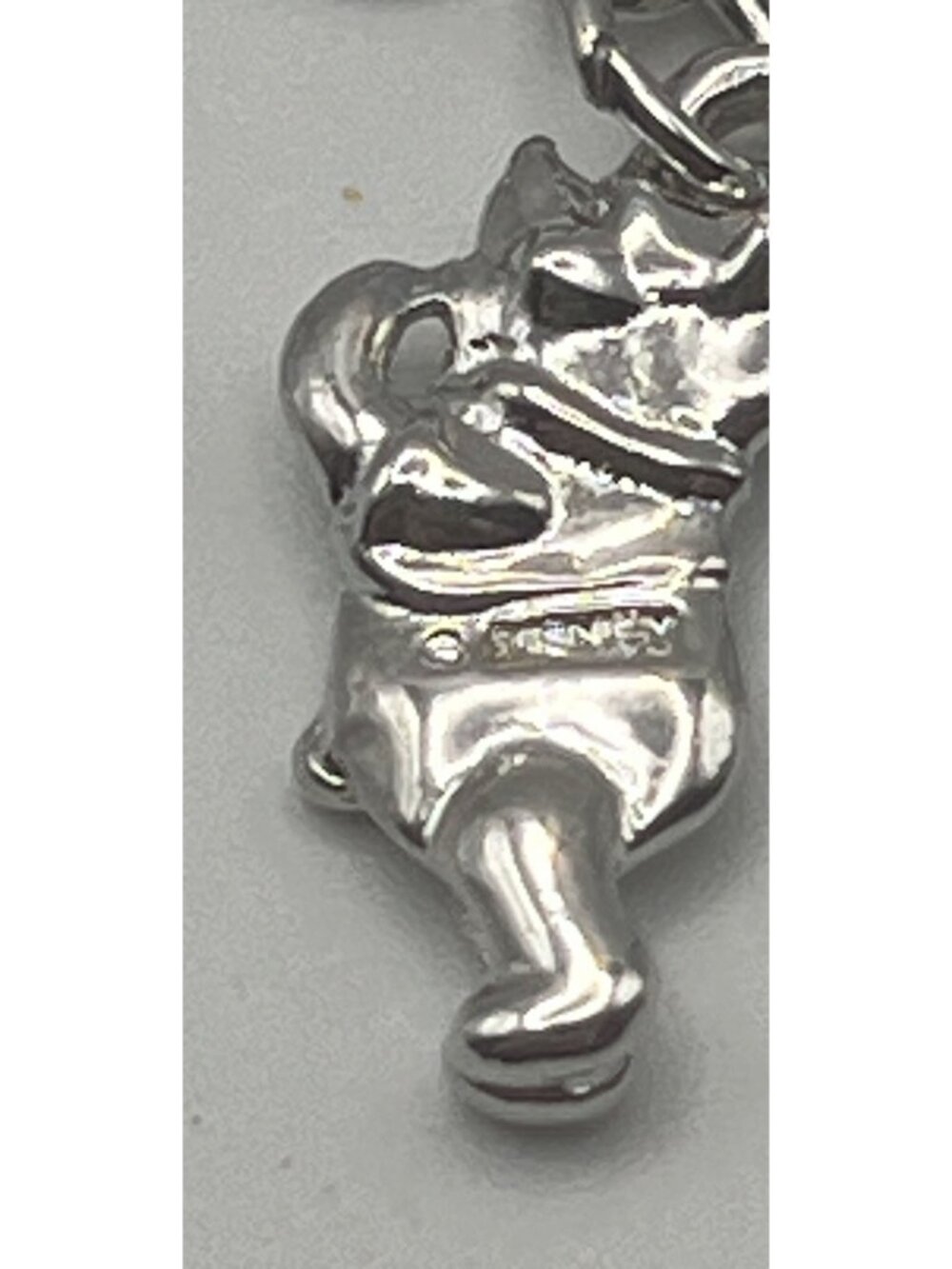 Disney Winnie The Pooh Charm Necklace Bees Butterflies Beads Silver-Tone 16+3" - Picture 7 of 10